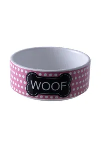 Yarro Miska Ceramiczna Dla Psa Woof       Różowa 13X4,5  Y2732