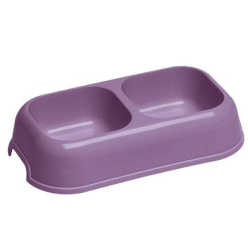 Ferplast Miska Party Podwójna "16" 0,7L     26,5X15Cm  Mix Kolor