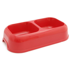 Ferplast Miska Party Podwójna "16" 0,7L     26,5X15Cm  Mix Kolor