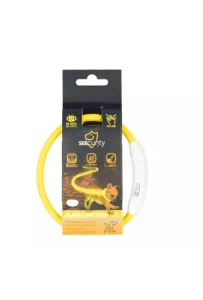 Duvo+ Obroża Świecąca Usb Nylon Yellow 35Cm