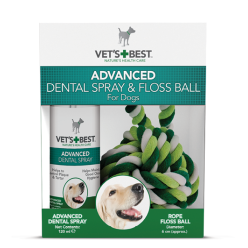 Vets Best Dental Spray 120Ml+Kula Sznur