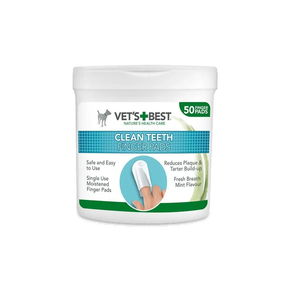 Vets Best Czyściki Do Zębów Napalcowe 50Szt.