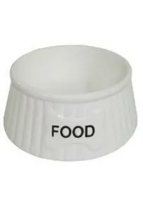 Yarro Miska Ceramiczna Dla Psa Food       Biała 15,5X6Cm Y2753