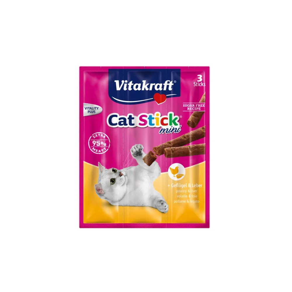 Vitakraft Kot Stick Mini Drób/Wątroba  3 Szt. /20
