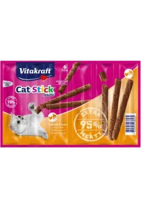 Vitakraft Cat Stick Mini – Indyk & Jagnięcina 6 szt. – Smakowite Pałeczki dla Kota