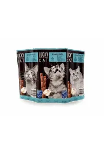 Lucky Cat Kabanos Łosoś, Sola 10Szt./50G