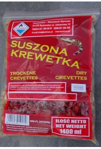 Katrinex Krewetka Suszona 1400 ml – naturalny pokarm z astaksantyną dla ryb, żółwi i fauny morskiej