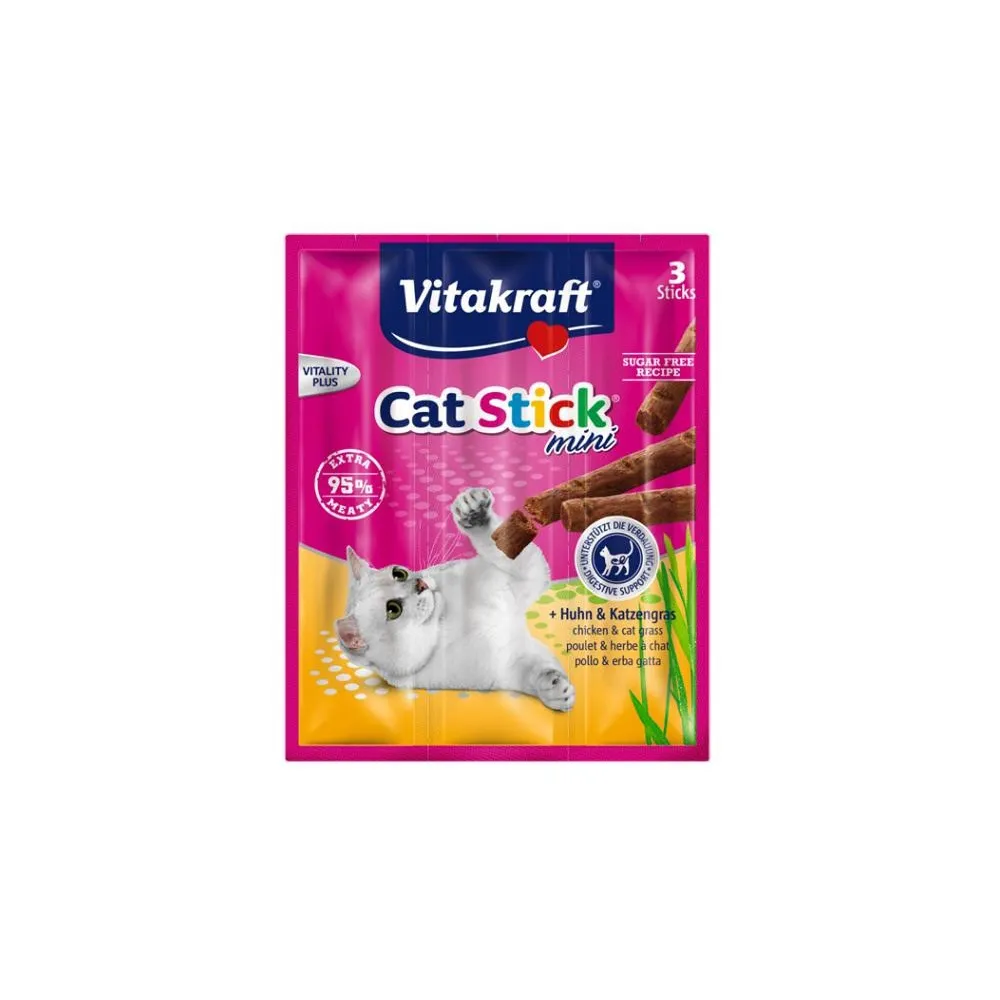 Vitakraft Kot Stick Mini Kurczak/Trawa  3 Szt. /20