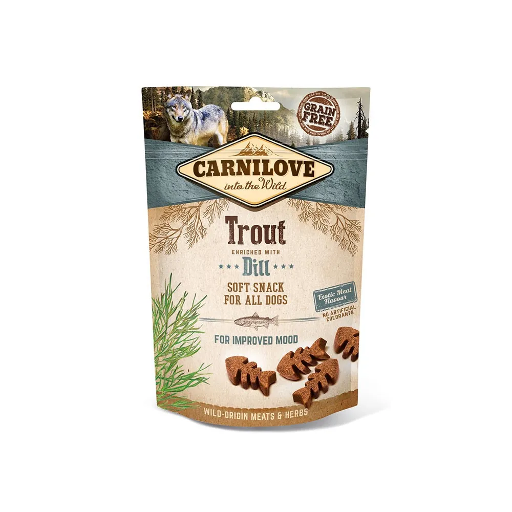 Carnilove Pies Snack Soft Trout &  Dill 200G /10