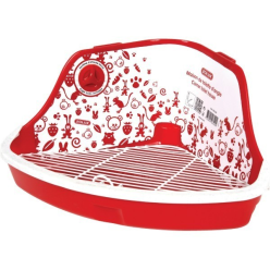 Zolux Kuweta Narożna Mała Szara 32X23X14,5Cm