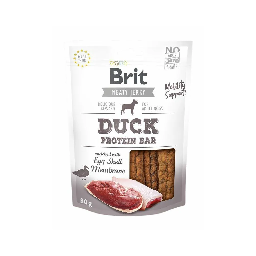 Brit Pies 80G Snack Jerky Duck Protein  Bar