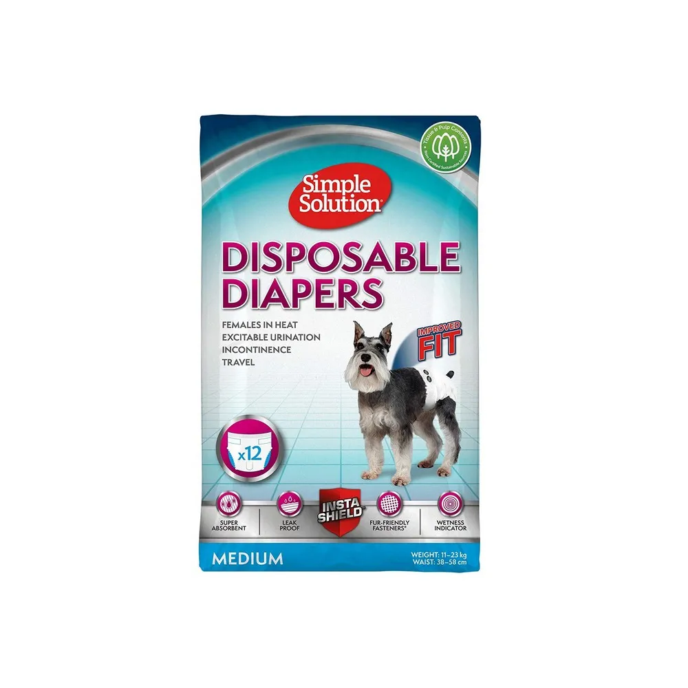 Simple Solution Pieluchy Suka M Jednorazowe 12Szt