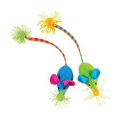 Petstages Kolorowe Myszki 2 Szt Ps383