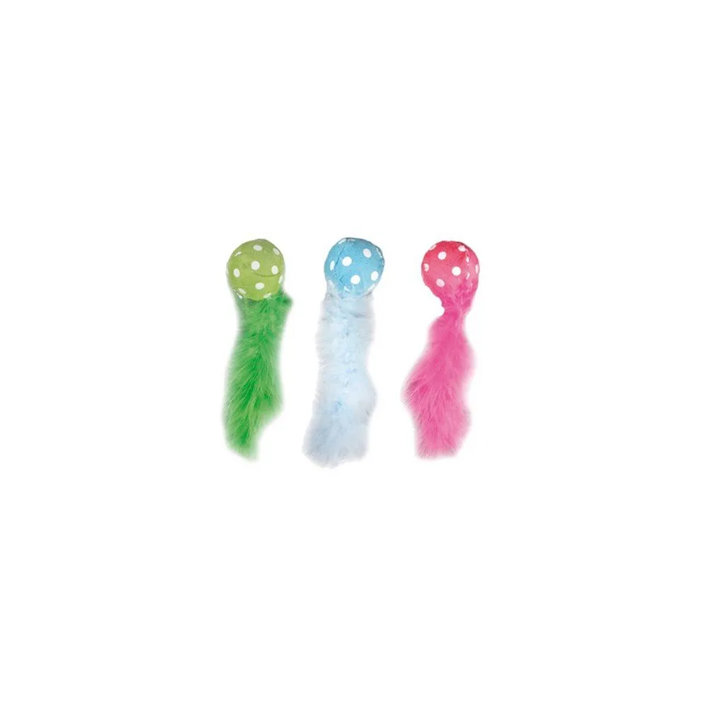 Flamingo Piłeczka Z Piórkiem Kolor Mix 560005