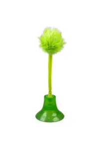 Duvo+ Zab. Kot Pompon Na Przyssawce  Green 31,5X10,3X10,3Cm   12431