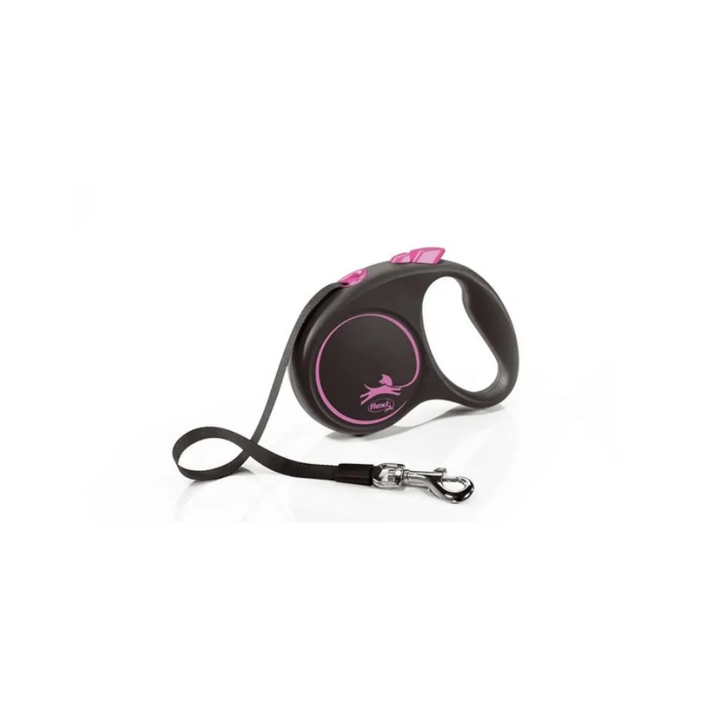 Flexi Design S 5M/15Kg Taśma  Różowa
