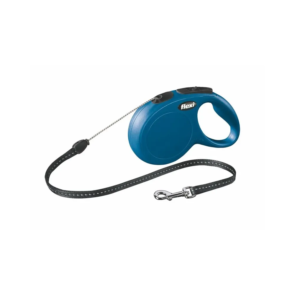 Flexi New Classic Linka M  8M/20Kg        Niebieska