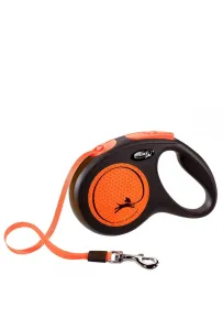 Flexi Xtreme S Taśma 5M Czarna/Pomarańcz 20Kg