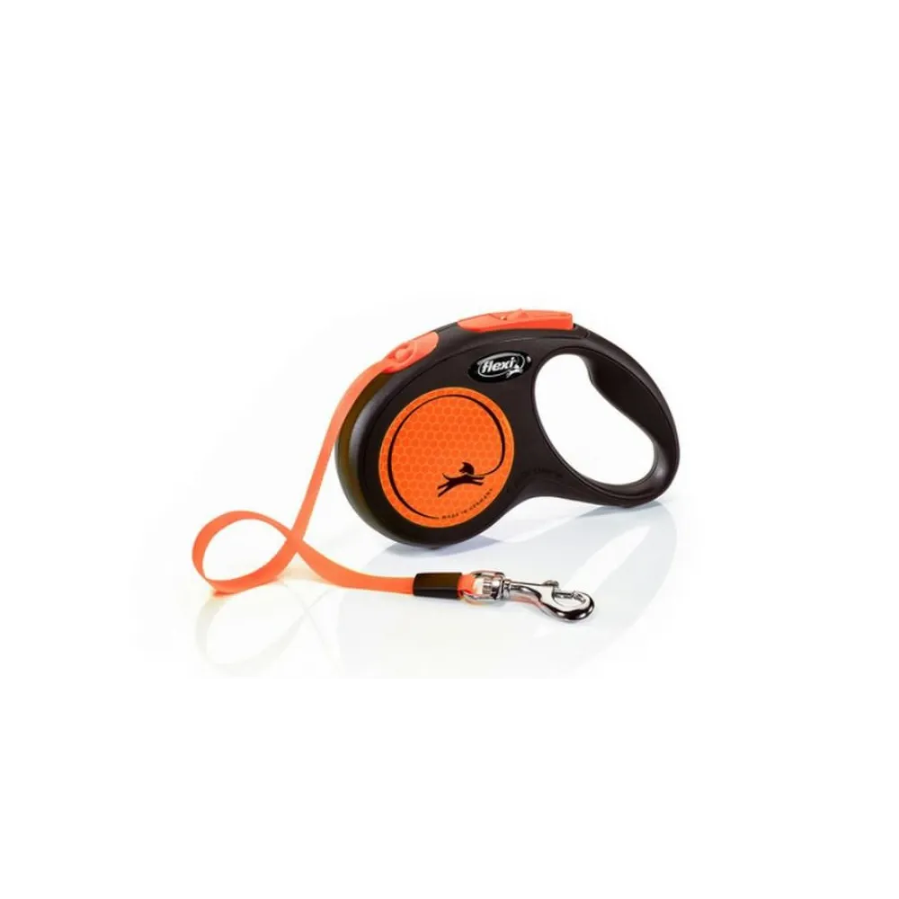 Flexi New Neon Taśma S 5M/15Kg Pomarańcz