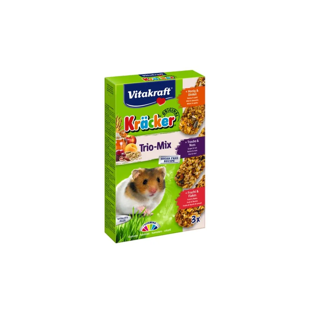 Vitakraft Kracker Kolby Chomik Trio-Mix  Miód & Orzech & Owoc 3Szt. /10