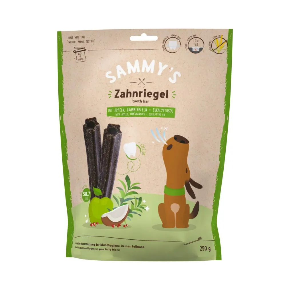 Sammy`s Tooth Bar 0,25G Dental Snack Jabłko, Granat