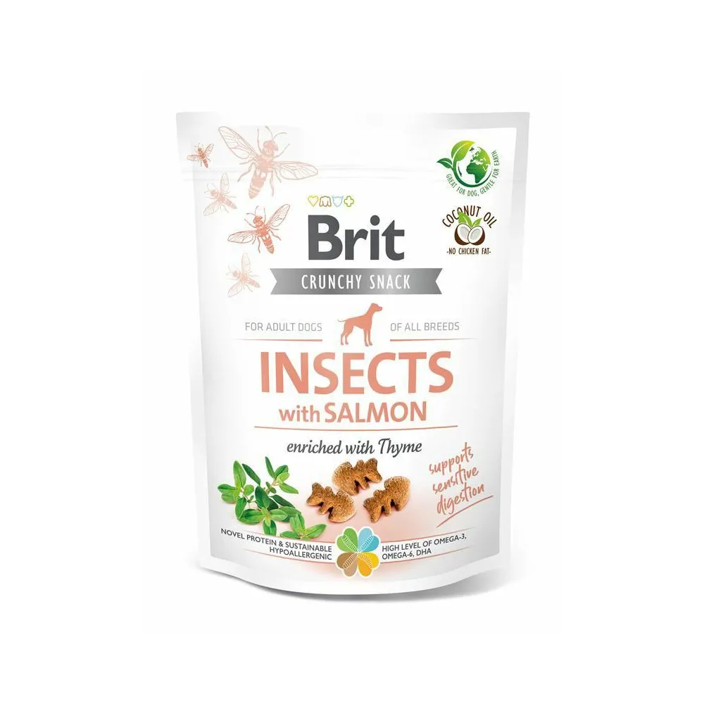 Brit Pies 200G Snack Insect Salmon /6