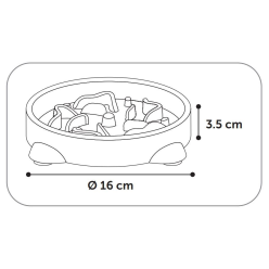 Flamingo Slow Feeder Miska S 300Ml Nieb. 16Cm