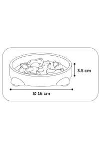 Flamingo Slow Feeder Miska S 300Ml Nieb. 16Cm