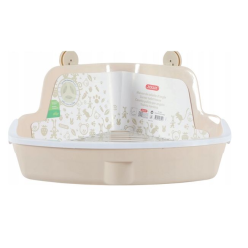 Zolux Kuweta Narożna Mała Szara 32X23X14,5Cm