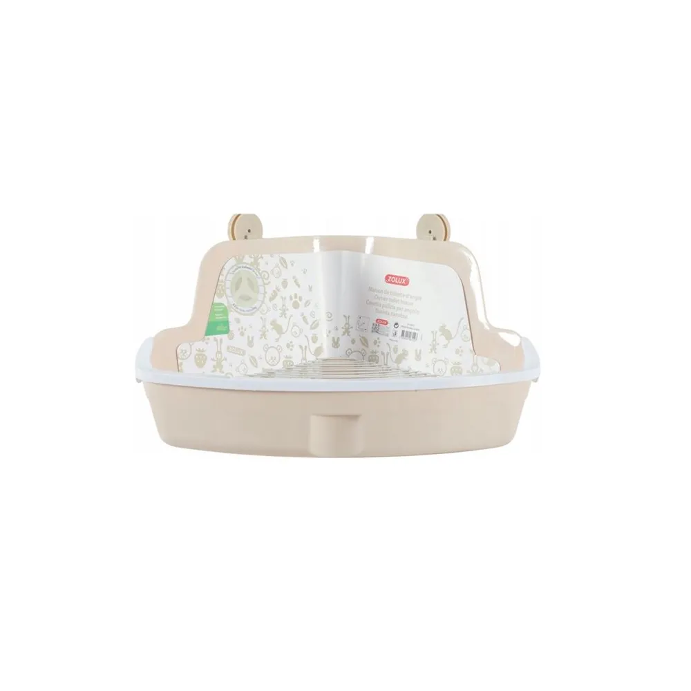 Zolux Kuweta Narożna Mała Szara 32X23X14,5Cm