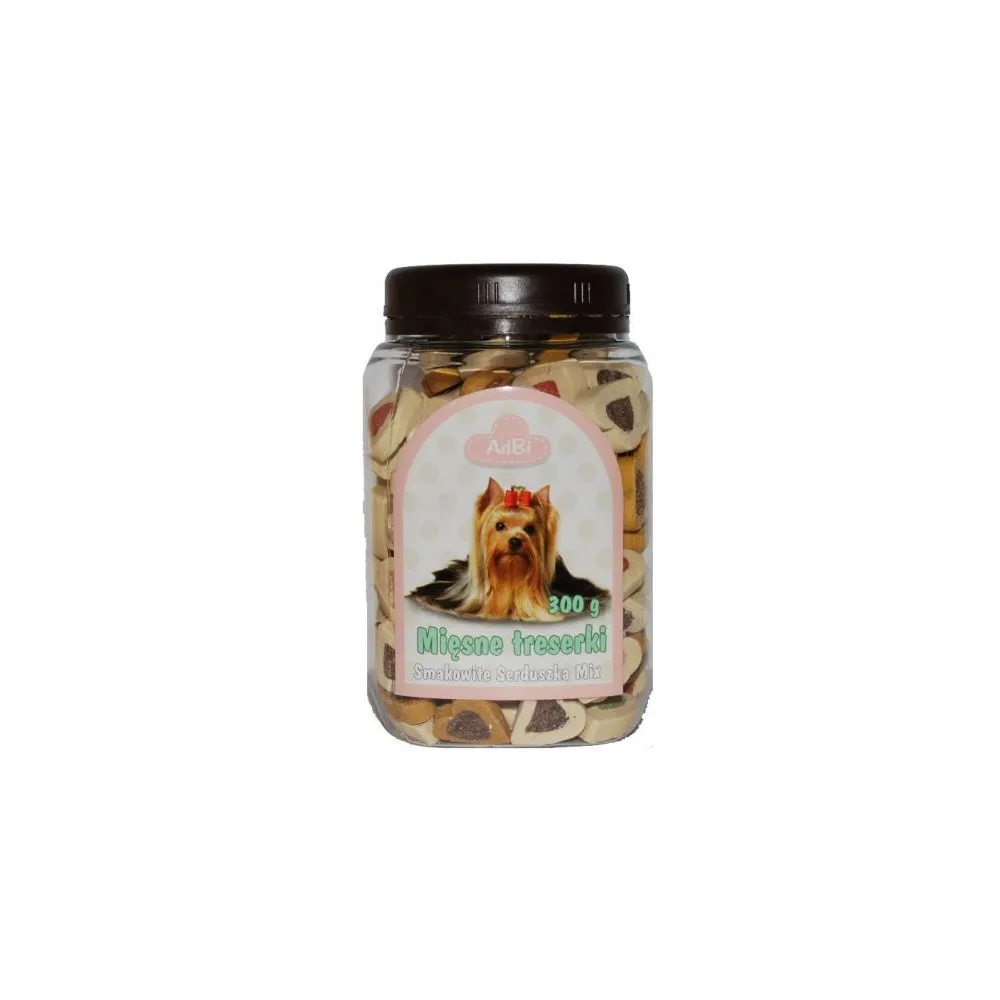 Adbi 300G Mięsne Treserki Serduszka Mix /30