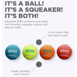 Outward Hound Piłki Tenisowe 4Szt Mix  6,35Cm M