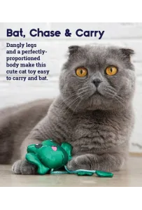 Petstages Toss 'N Dangle Frog – Interaktywna Zabawka dla Kota