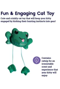 Petstages Toss 'N Dangle Frog – Interaktywna Zabawka dla Kota