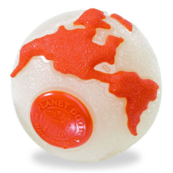 PLANET DOG ORBEE BALL BEŻ/POM SMALL