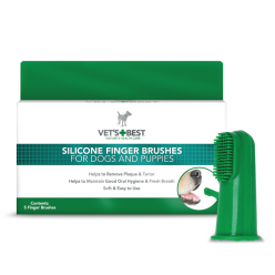 VET'S BEST SZCZOTECZKI SILIK. NAPALCOWE 5SZT