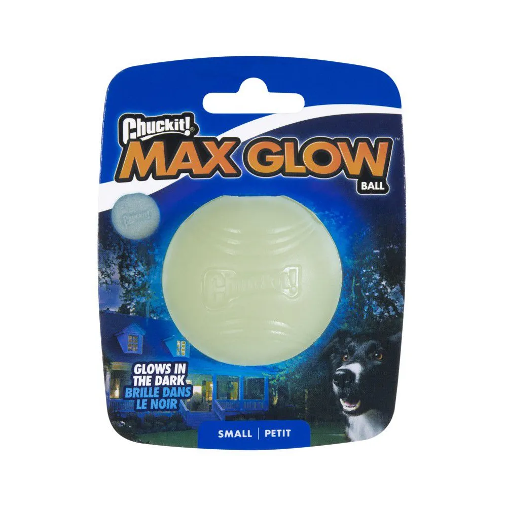 Świecąca w ciemności piłka dla małego psa Chuckit! Max Glow Ball Small 5cm