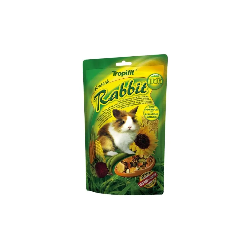 Tropifit Rabbit 500g – pełnowartościowa karma premium dla królików, z lucerną i tymotką