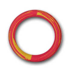 Ciężka, kauczukowa obręcz dla psa marki Fixi Ringo o średnicy 16 cm, w jednolitym, jaskrawym kolorze.
