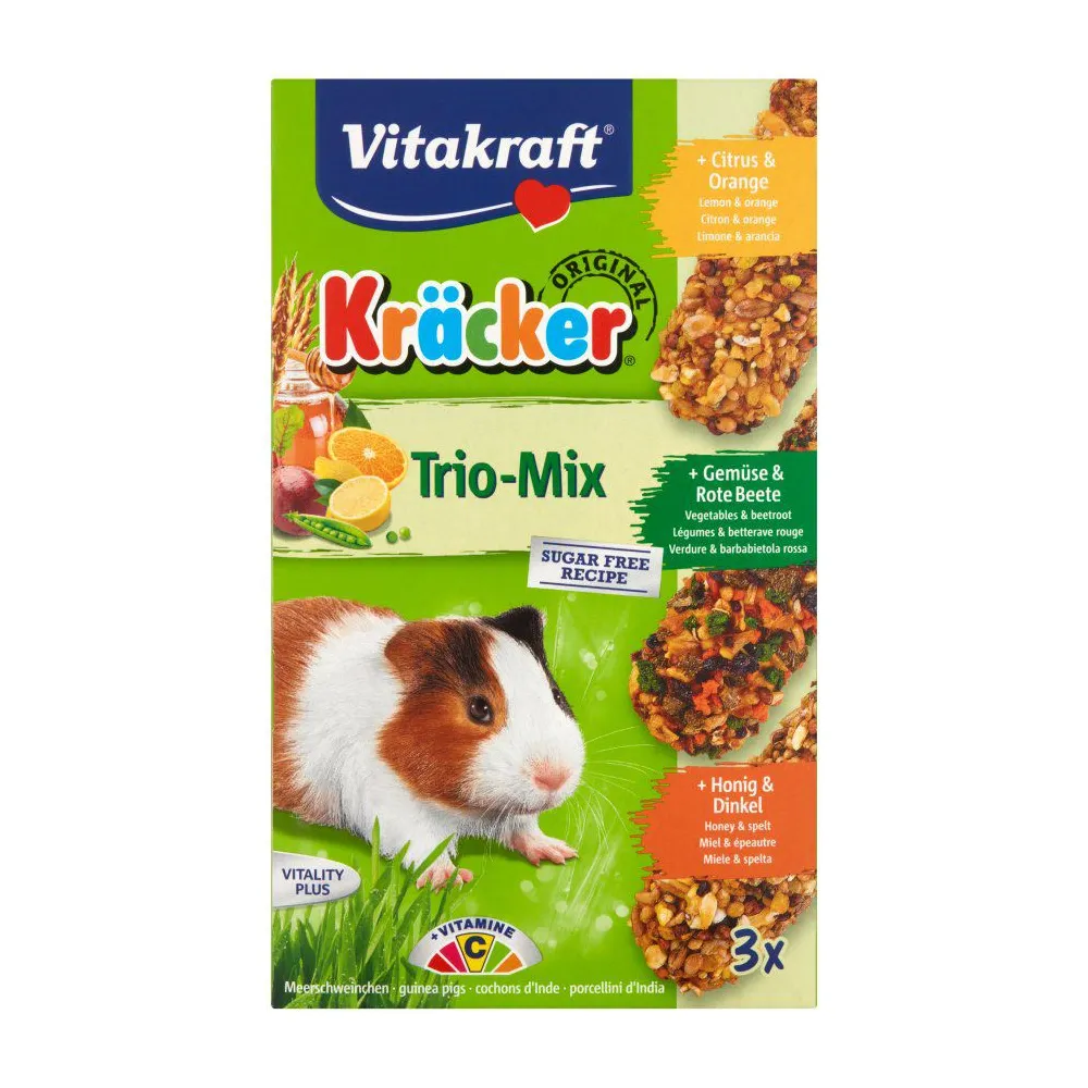 Vitakraft Kracker Kolby Świnka Trio-Mix  Cytrusy & Miód & Warzywa 3Szt. /10