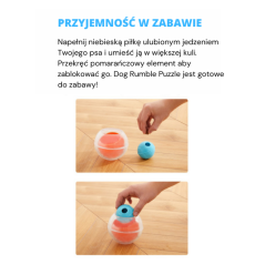 Nina Ottosson Dog Rumble Puzzle – Interaktywna Piłka na Smakołyki