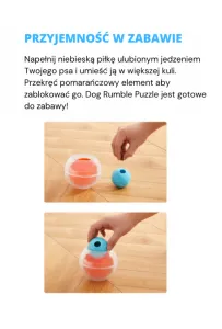Nina Ottosson Dog Rumble Puzzle – Interaktywna Piłka na Smakołyki
