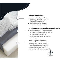 Best Friends Crate Mat Bolster 75X43Cm Frost