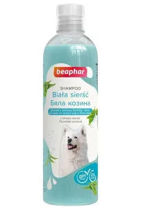 Beaphar szampon do białej sierści psa 250 ml – delikatny szampon aloesowy dla psów