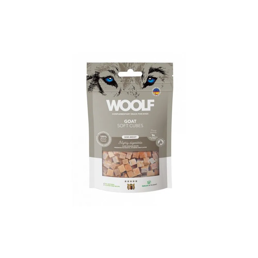 Woolf Soft Przysmak Pies 100G             Monoprotein Cubes Goat