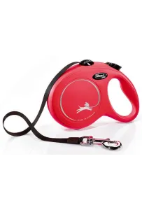 Flexi New Classic Smycz taśma L 5m czerwona [FL-2305]