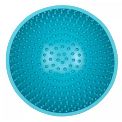 LickiMat Wobble Miska głęboka Jeżyk miękka turkusowa