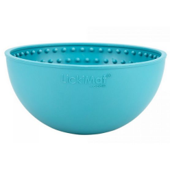LickiMat Wobble Miska głęboka Jeżyk miękka turkusowa