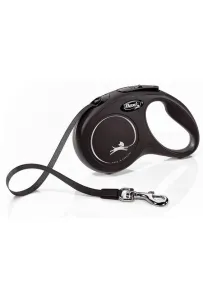 Flexi New Classic Smycz taśma S 5m czarna [FL-3228]