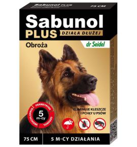 Sabunol Obroża Plus przeciw pchłom dla psa 75cm